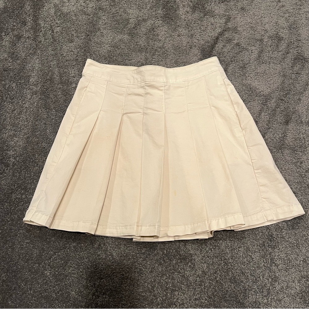 American eagle khaki uniform mini skirt pleated